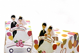 結婚喜糖包裝紙/婚禮喜糖盒/禮品紙袋(提袋〉
